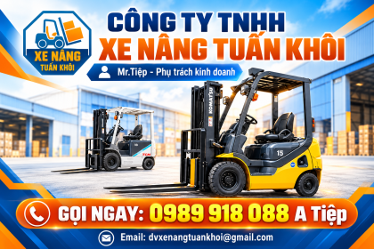 Cho thuê xe nâng giá tốt I Xe nâng Tuấn Khôi