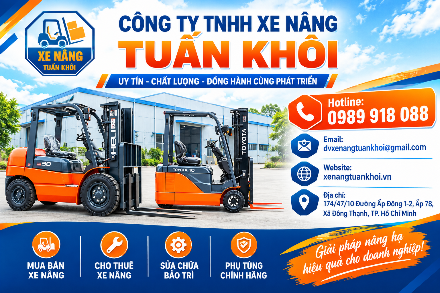dịch vụ cho thuê mua bán xe nâng