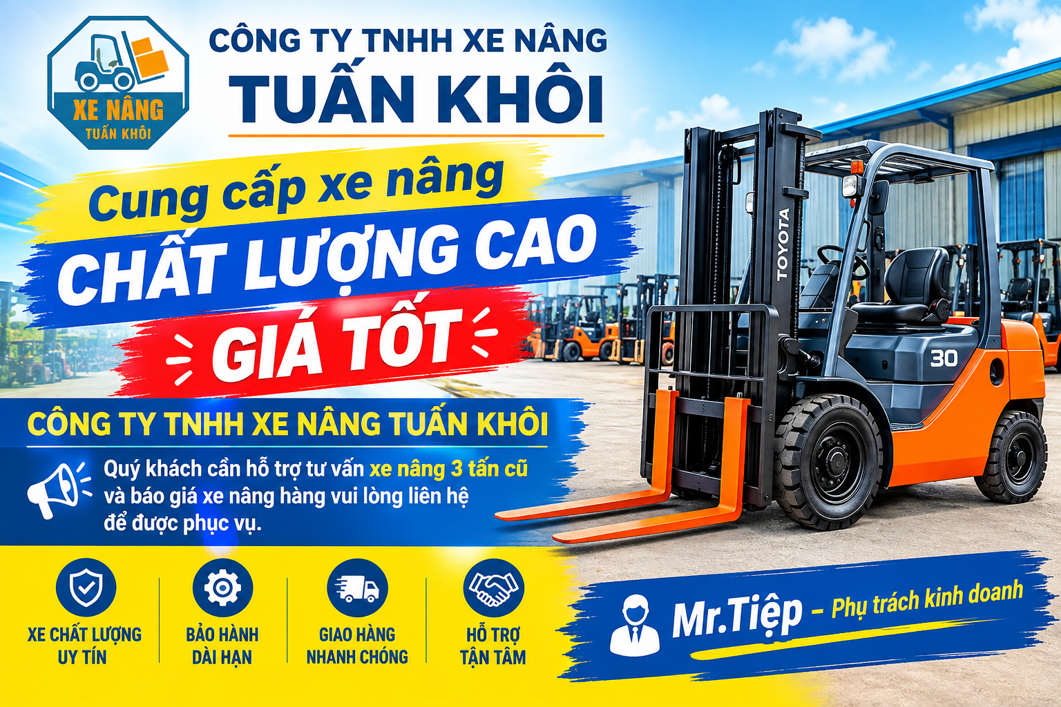 xe nâng cũ 3 tấn