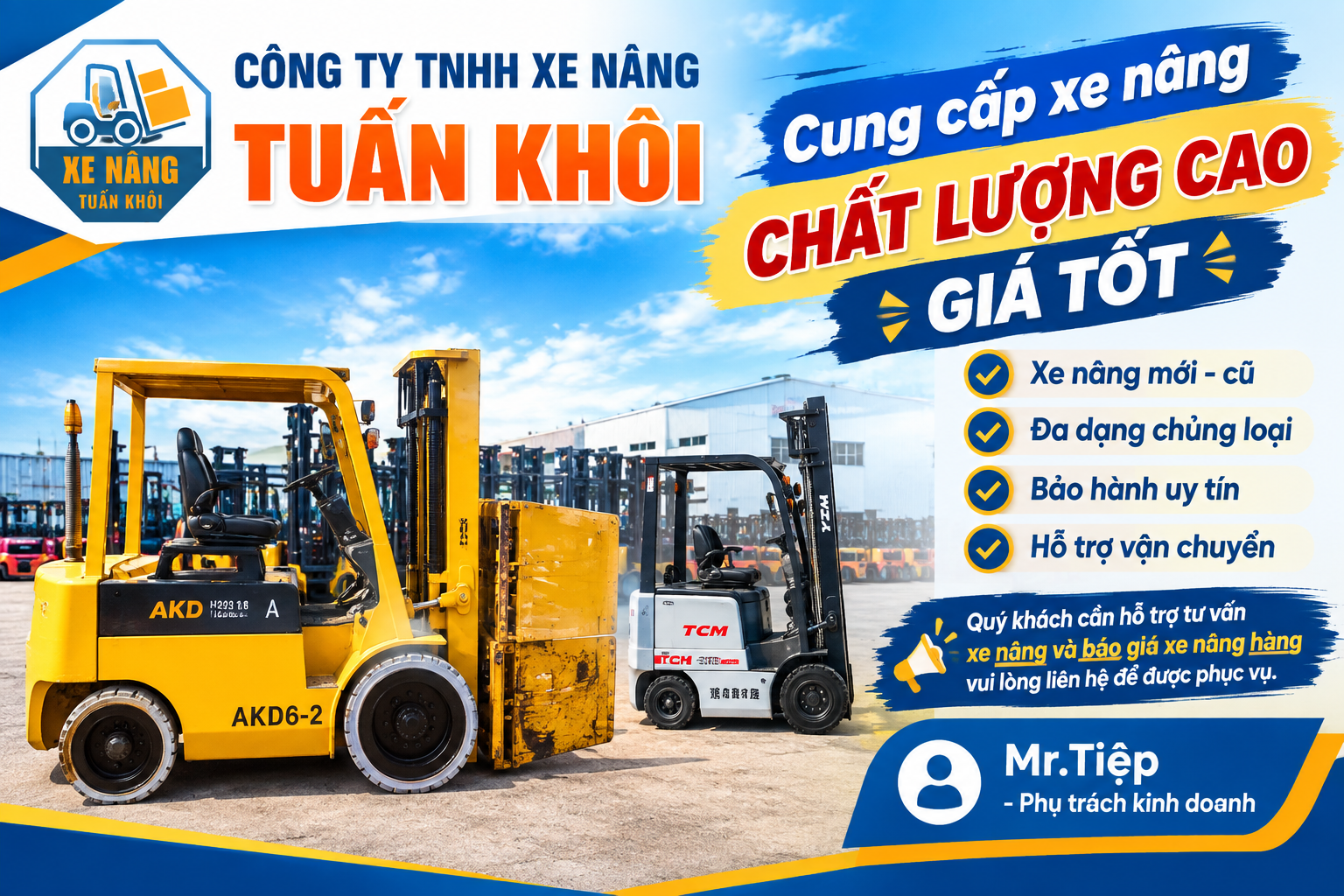 dịch vụ mua bán xe nâng tuấn khôi