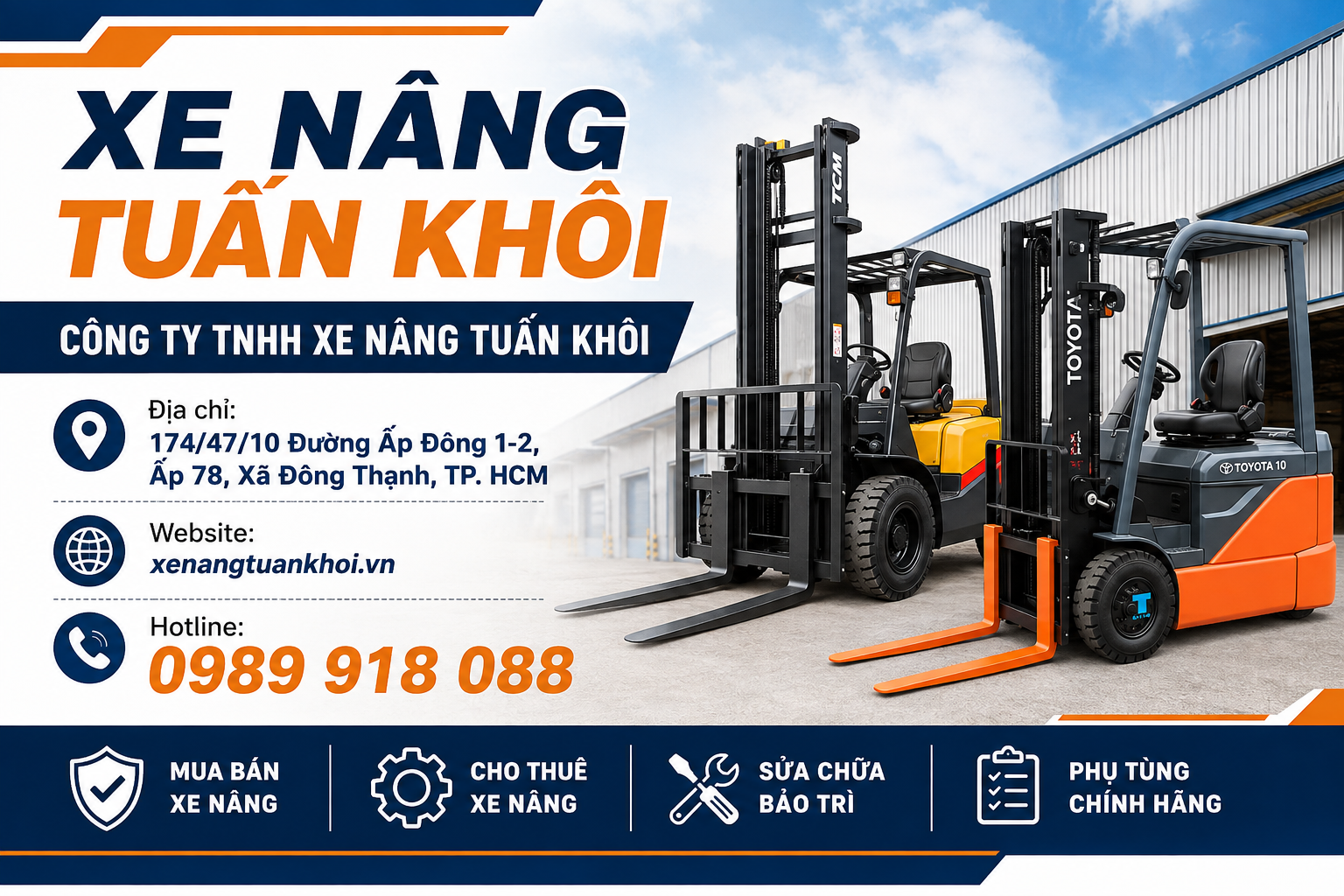 CHO THUÊ XE NÂNG TỰ LÁI